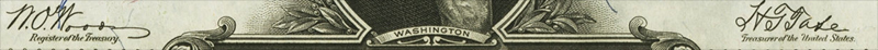 1923 one dollar bill woods tate