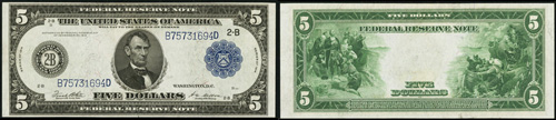 1914 Federal Reserve Note Blue Seal