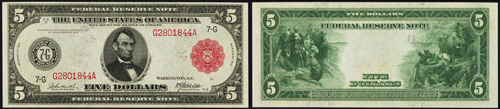 1914 Federal Reserve Note Red Seal