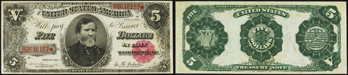 1891 Five Dollar Bill Treasury Note