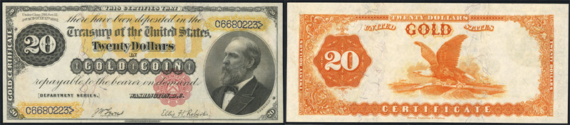 Series 1882 $20 Gold Certificate