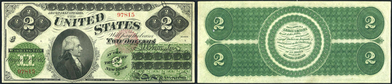 Series 1862 $2 Legal Tender