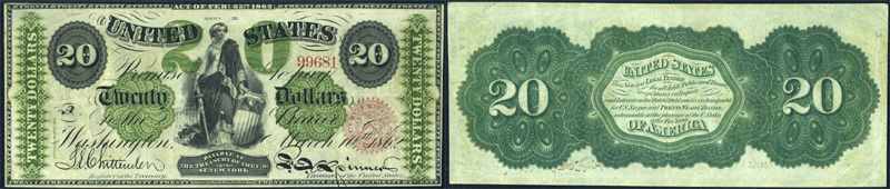 Series 1862 $20 Legal Tender