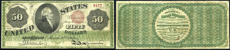 Series 1862 $50 Legal Tender