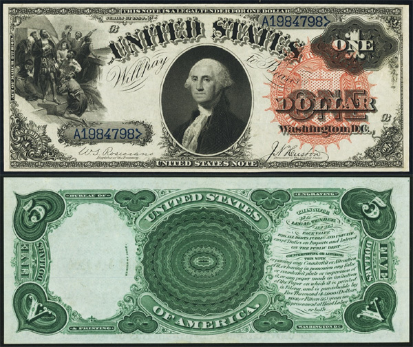 Series 1880 $1 Legal Tender Bill