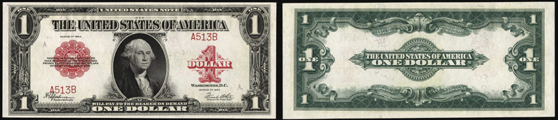 Series 1923 $1 Legal Tender Red Seal
