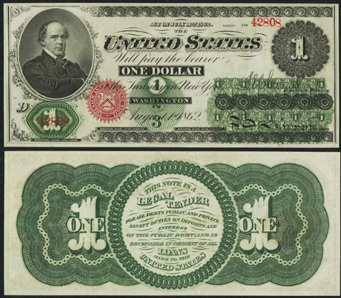 1862 One Dollar Bill Legal Tender Note