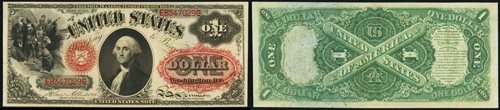 1874 One Dollar Bill Legal Tender Note