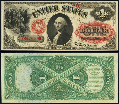 1874 One Dollar Bill Legal Tender