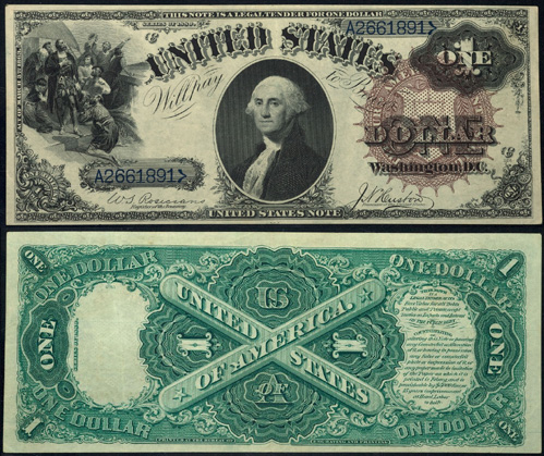 1880 One Dollar Bill Legal Tender