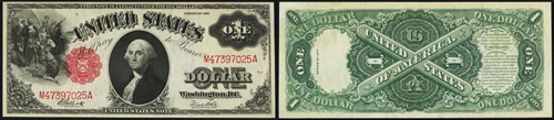 1917 One Dollar Bill Legal Tender Note