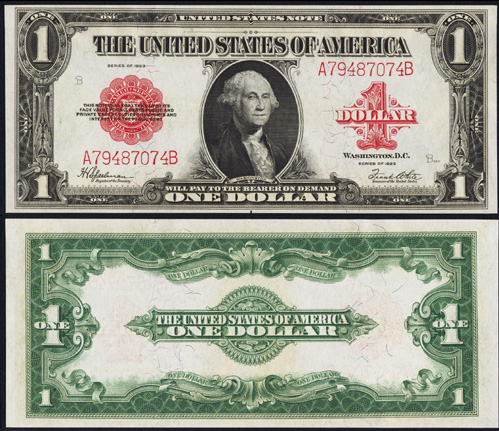 1923 One Dollar Bill Legal Tender Note