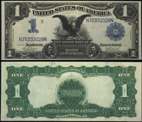 1899 One Dollar Bill Silver Certificate