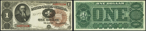 1890 One Dollar Bill Treasury Note