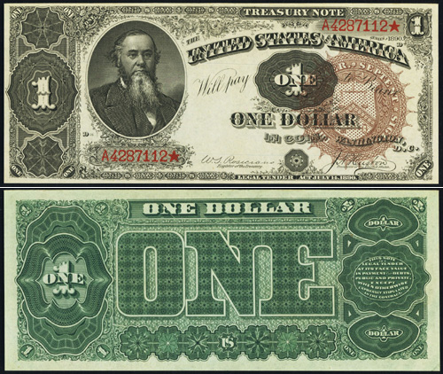 1890 One Dollar Bill Treasury Note