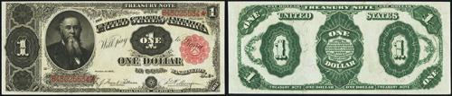 1891 One Dollar Bill Treasury Note