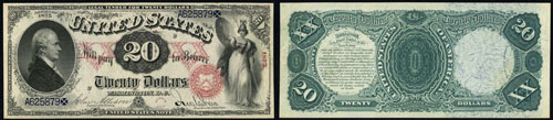 1875 Twenty Dollar Bill Legal Tender Note