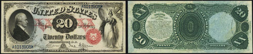 1878 Twenty Dollar Bill Legal Tender Note