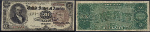 1890 Twenty Dollar Bill Treasury Note